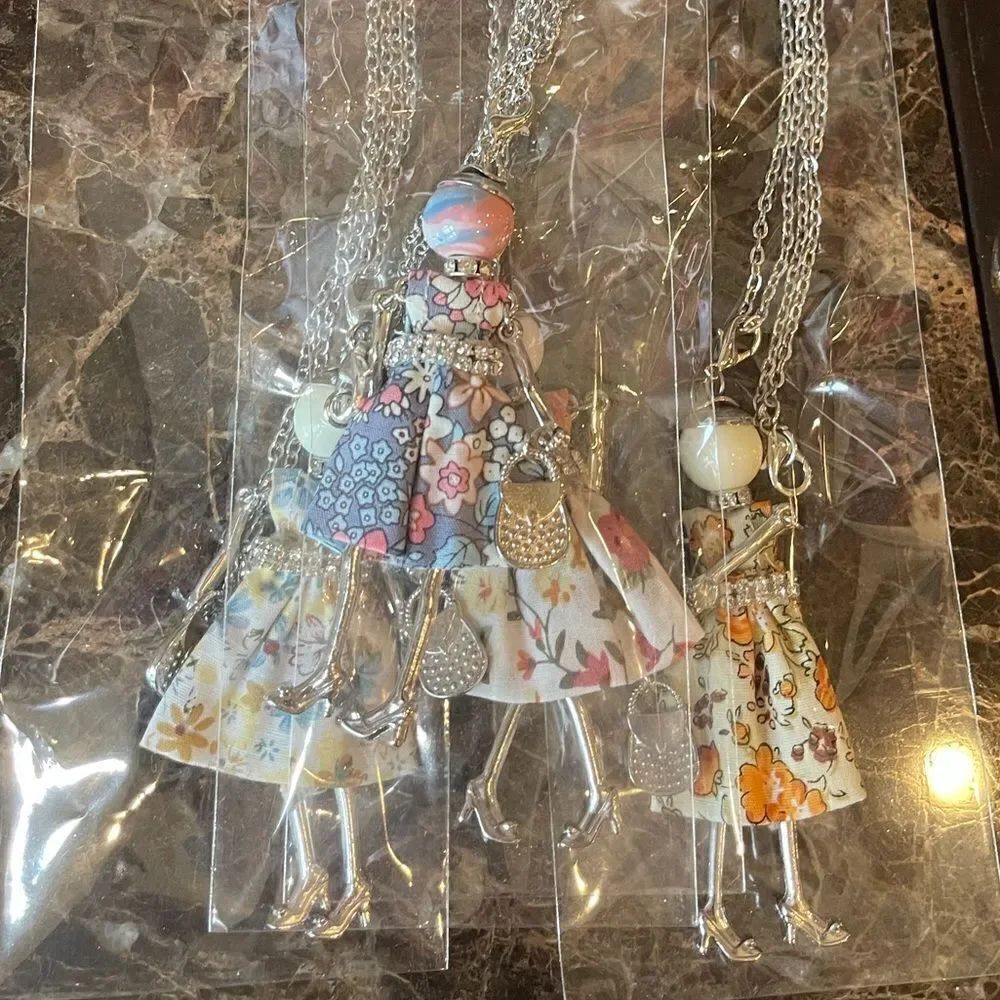 DOLL NECKLACES Adorable! See other listings too!